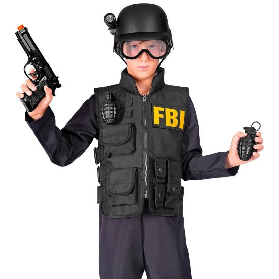 Set de Juguete S.W.A.T. – Casco, Pistola, Gafas Tácticas, Linterna y 2 Granadas