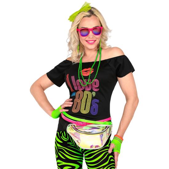 Set de los 80 Rosa Fluor Amarillo