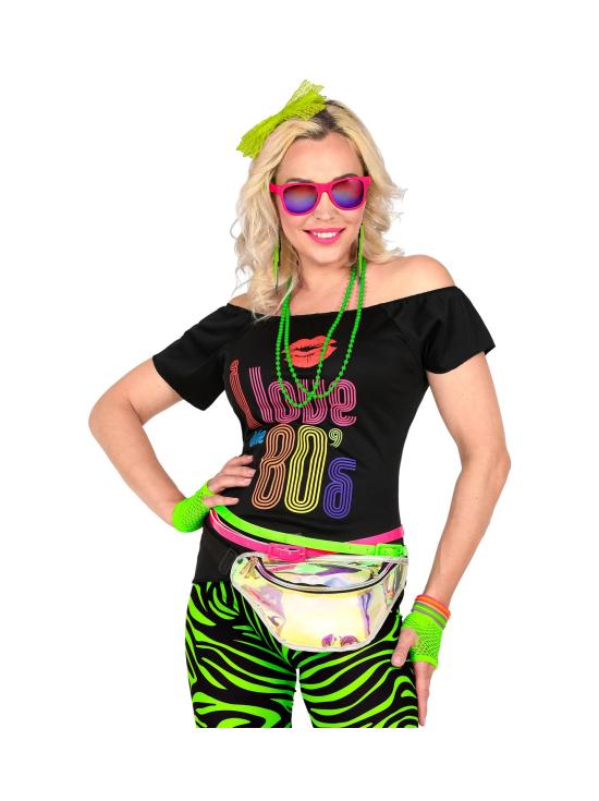 Set de los 80 Rosa Fluor Amarillo