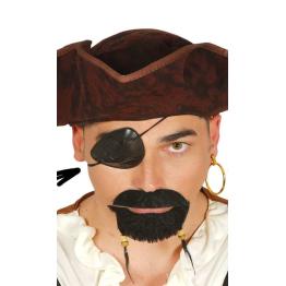 Set de Parche y Pendiente disfraz de Pirata..