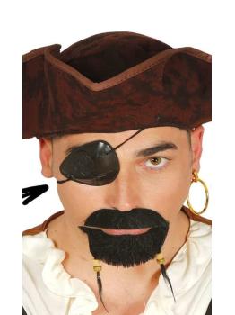 Set de Parche y Pendiente disfraz de Pirata..
