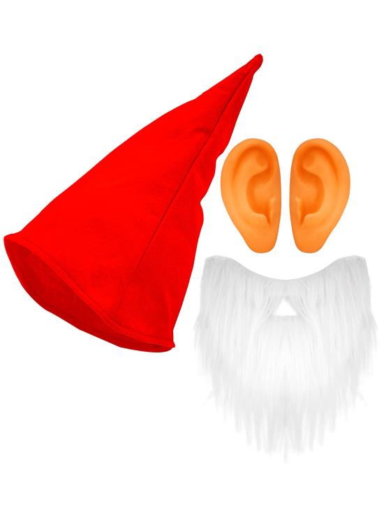Set Gorro, Barba y Orejas para Enanos  Adulto