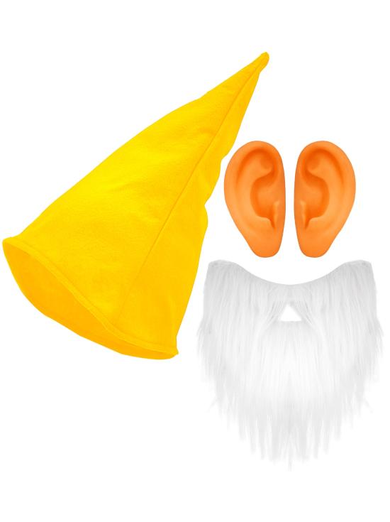 Set Gorro, Barba y Orejas para Enanos  Adulto