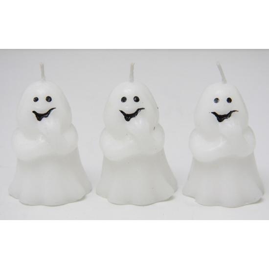 Set halloween 3 velas fantasmas
