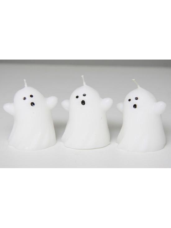 Set halloween 3 velas fantasmas