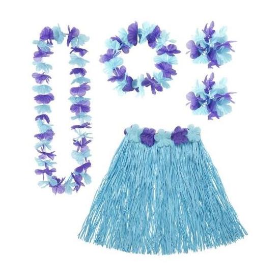 Set Hawai Azul adulta
