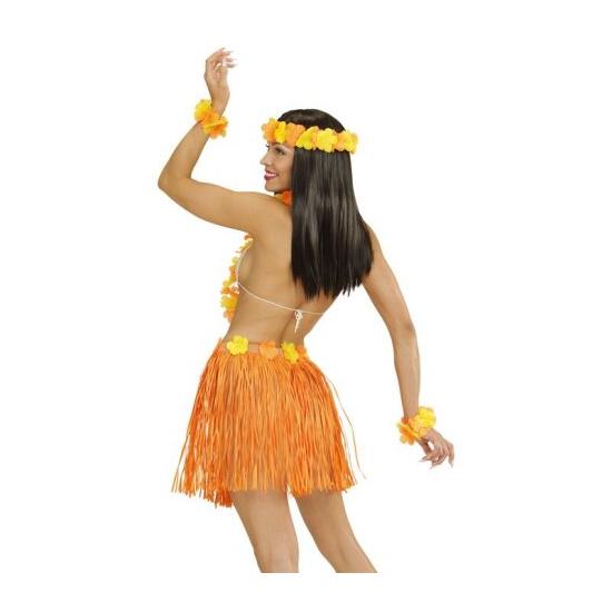 Set Hawai Naranja adulta
