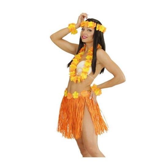 Set Hawai Naranja adulta
