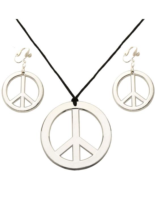 Set Hippie Colgante y Pendientes plata