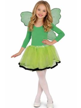 Set Infantil de Alas y Tutu Verde – Accesorio de Disfraz para Niñas