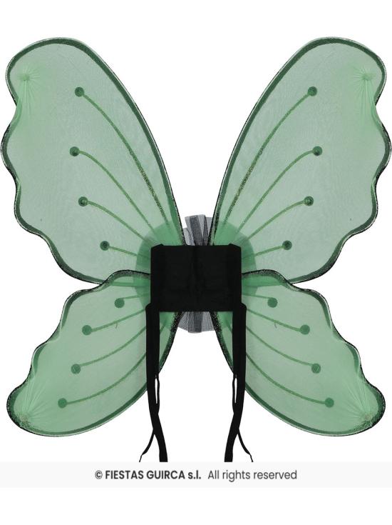 Set Infantil de Alas y Tutu Verde – Accesorio de Disfraz para Niñas