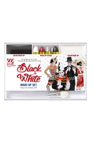 Set Maquillaje Blanco y Negro
