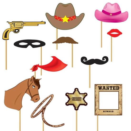 Set Photocall Cowboy 12 pcs Set Photocall Cowboy 12 pcs