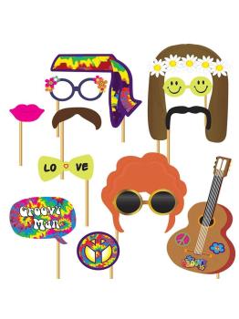Set Photocall Hippie 12 pcs