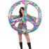 Símbolo Paz Hinchable Hippie 132 cm | Accesorio Años 60 y 70