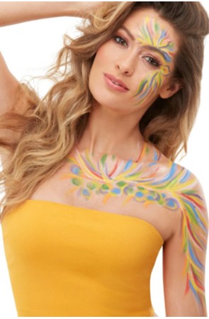 Set 7 colores Make-Up FX, Arcoíris con accesorios