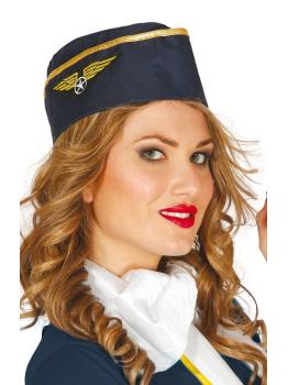 Sombrero Azafata Talla Adulta - Accesorio para Disfraces