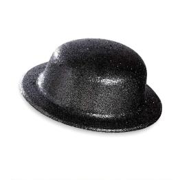 Sombrero Bombin Negro Brillante