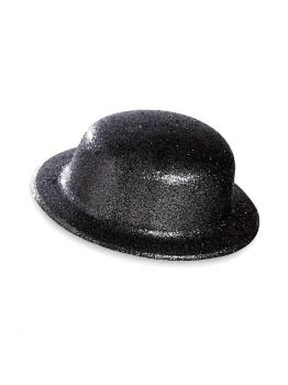 Sombrero Bombin Negro Brillante