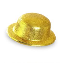 Sombrero Bombin Oro Brillante