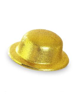 Sombrero Bombin Oro Brillante