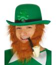 Sombrero Bombin Verde con Trebol