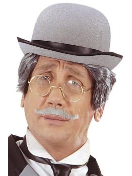 Sombrero Bombín Gris fieltro.