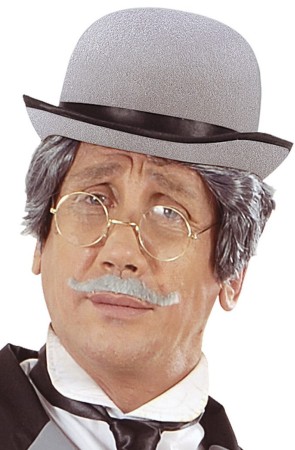 Sombrero Bombín Gris fieltro.