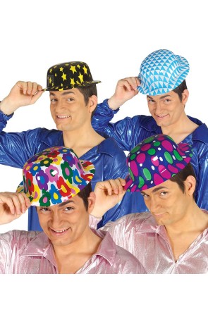 Sombrero Bombín Plástico Fiesta