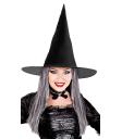 Sombrero Bruja con Pelo Gris