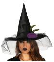 Sombrero Bruja con Velo