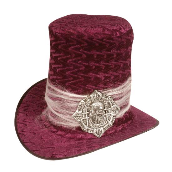 Sombrero con calavera de Terciopelo Sombrero con calavera de Terciopelo