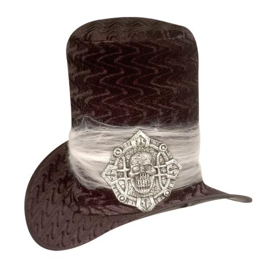 Sombrero con calavera de Terciopelo Sombrero con calavera de Terciopelo