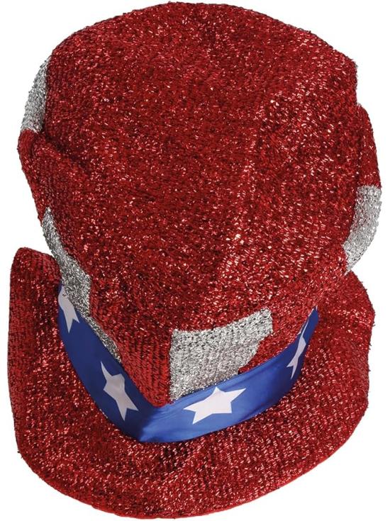 Sombrero de Copa con Bandera Americana del tío Sam