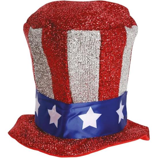 Sombrero de Copa con Bandera Americana del tío Sam