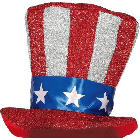 Sombrero de Copa con Bandera Americana del tío Sam