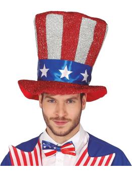 Sombrero de Copa con Bandera Americana del tío Sam