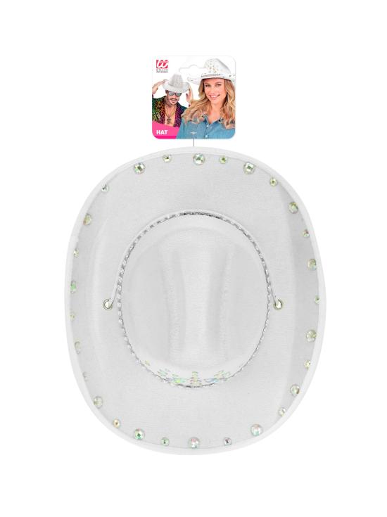 Sombrero Cowboy con Brillantes para Fiesta o Disfraz – Adulto Unisex