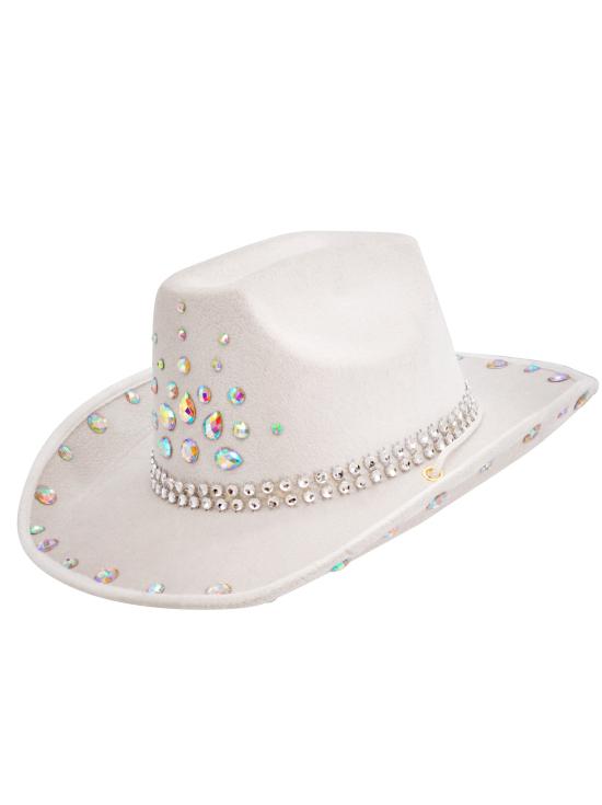 Sombrero Cowboy con Brillantes para Fiesta o Disfraz – Adulto Unisex