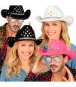 Sombrero Cowboy con Brillantes para Fiesta o Disfraz – Adulto Unisex