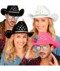 Sombrero Cowboy con Brillantes para Fiesta o Disfraz – Adulto Unisex