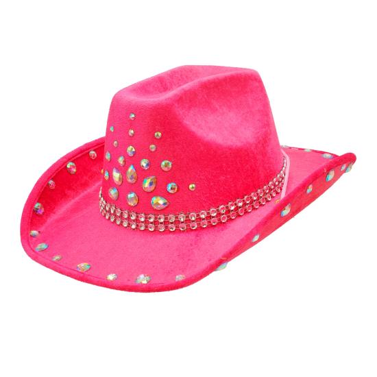 Sombrero Cowboy con Brillantes para Fiesta o Disfraz – Adulto Unisex