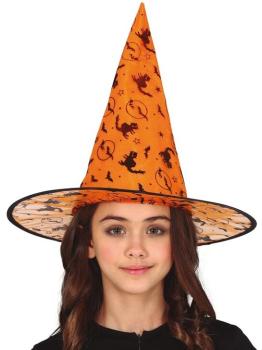 Sombrero de bruja naranja  infantil