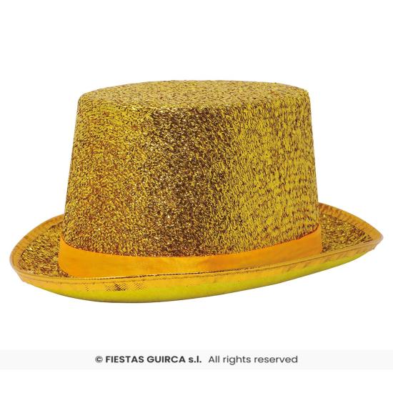 Sombrero de Copa Brillante – Dorado o Plateado (Adulto)