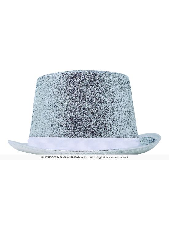 Sombrero de Copa Brillante – Dorado o Plateado (Adulto)