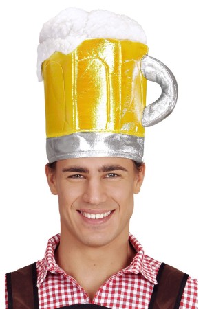Sombrero de Jarra De Cerveza.Lujo
