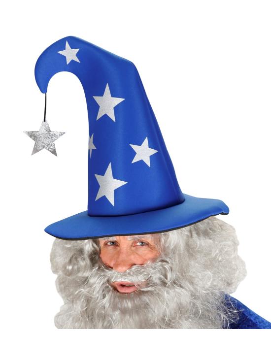 Sombrero de Mago con Estrellas para Adulto