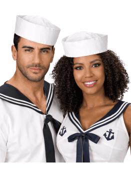 Sombrero de Marinero Blanco para Adulto