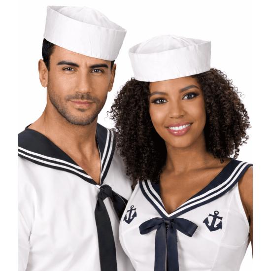 Sombrero de Marinero Blanco para Adulto