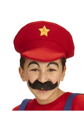 Sombrero de Mario Bross Fontanero infantil